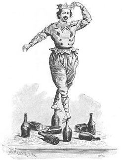 Le clown Jean Baptiste Auriol (?-1881). Source : circa (1830) Le clown Jean Baptiste Auriol (?-1881). Source : circa (1830)