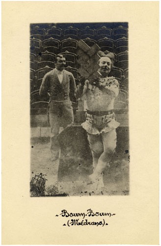Boum-Boum, le clown Medrano (1849-1912). Source : fond Soury Boum-Boum, le clown Medrano (1849-1912). Source : fond Soury
